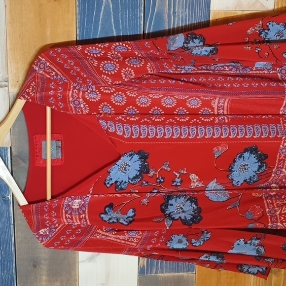 Anthropologie Vanessa Virginia boho top 0 - Picture 2 of 7